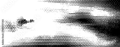 Abstract op art design with black and white lines for modern decor