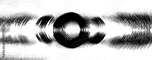 Mesmerizing optical art with black and white lines for unique design projects