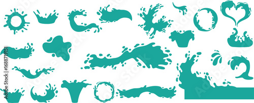 Oceanic Sea Creature Vectors with Aquatic Designs, Blue Hues, Creative, Artistic, Marine Life, Vibrant, Whimsical, Expressive, Bold, Dynamic, Unique, Illustrative, Fluid, Underwater, Playful, Dreamlik