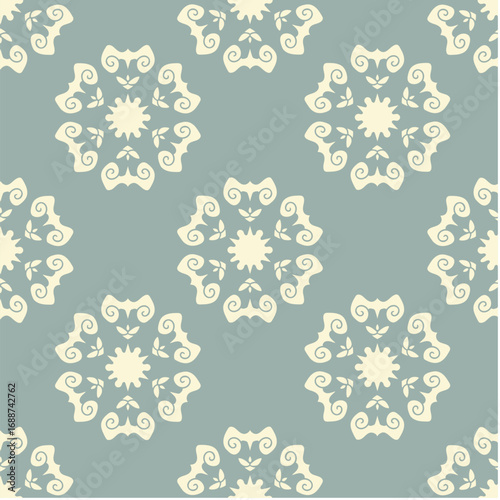 Floral Seamless Pattern Background Vector