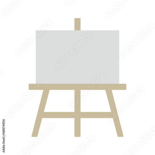 キャンバスとイーゼルのベクターイラスト：文化の日・美術 - Canvas and Easel Vector Illustration: Culture Day and Art