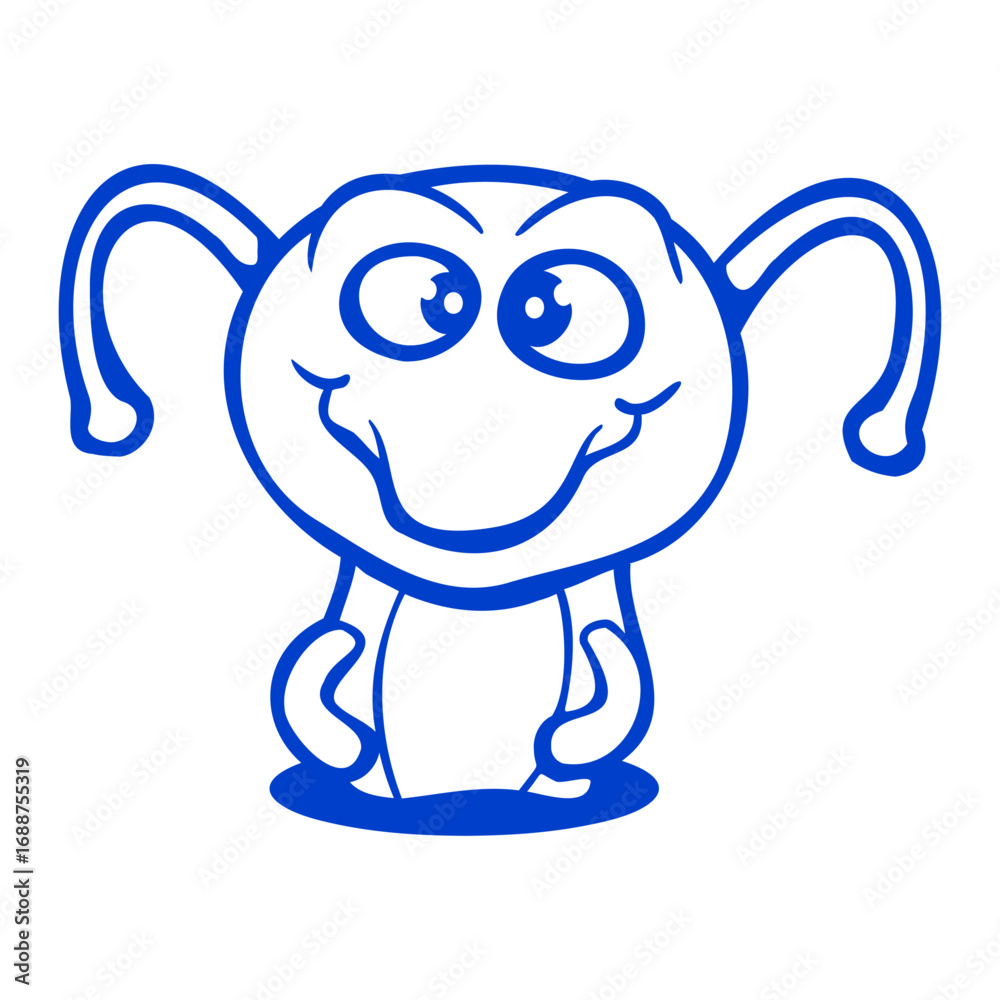 Fototapeta premium Caterpillar Ground Hole Sweet Lovely Smiles Happy