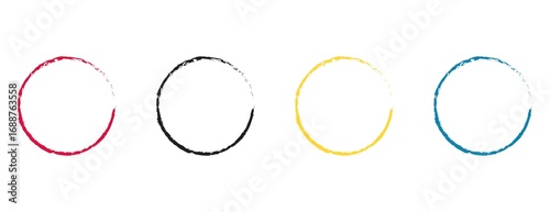 Hand Drawn Style Circle Frame Set