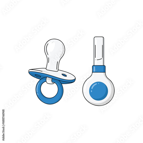blue baby pacifier