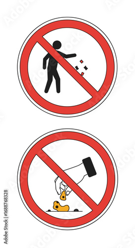 Do not litter or discard cigarette butts on the ground maintain cleanliness and hygiene at all times
