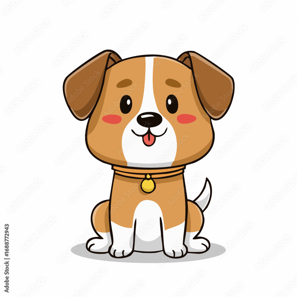 Fototapeta premium dog Hand draw isolated,illustration on white background 