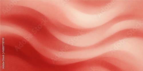 Red and pink silk satin fabric background with smooth flowing texture and soft wave patterns