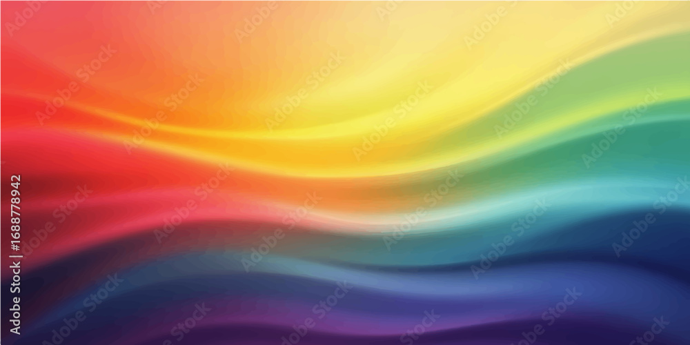 Obraz premium Abstract colorful rainbow background with bright artistic waves and textured design
