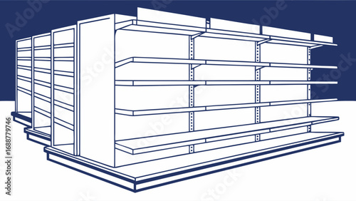 Retail shelving unit empty shelves store display product display supermarket shelves grocery store shelves retail design shop interior blank shelves merchandising commercial shelving retail space she.