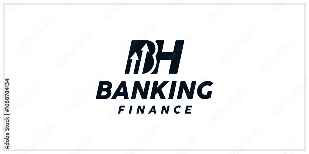 Fototapeta premium BH financial chart negative space