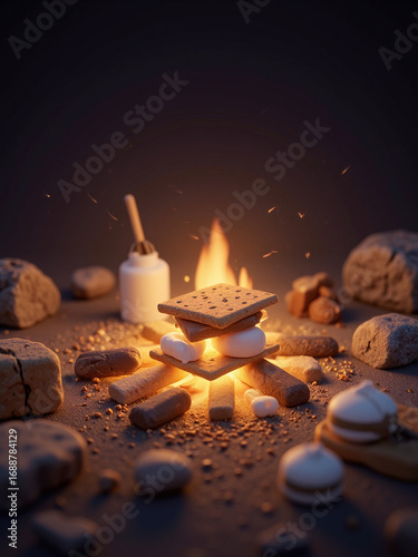 Cozy Campfire S'mores Preparation