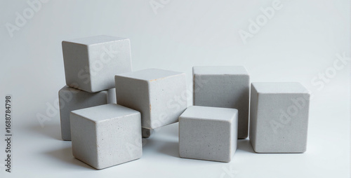 Abstract Arrangement of Concrete Blocks