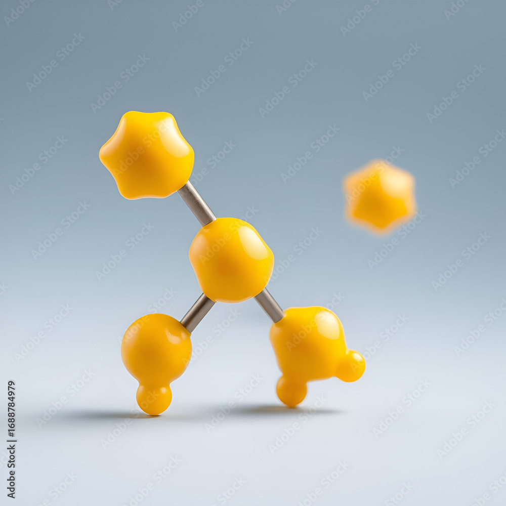 Obraz premium Vitamin B7 (biotin) molecule