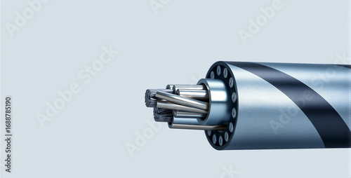 Close-Up of a Precision Mechanical Cylinder Component