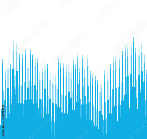 Modern Flat Style Abstract Soundwave Graphic Element Background Design