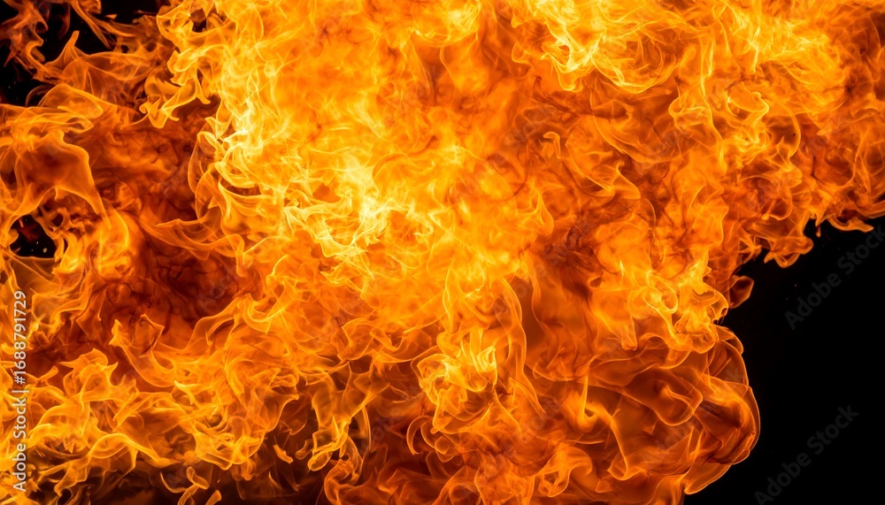 Fototapeta premium Fiery explosion close-up