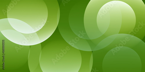 Abstract Green Circle Overlapping Background with Gradient Effect, ideal for business presentations, web templates, posters, branding, and digital media.
