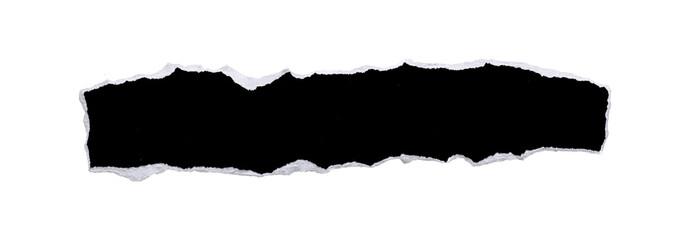 torn or ripped black paper isolated on transparent png background,realistic torn paper edges,ripped paper frame mockup
