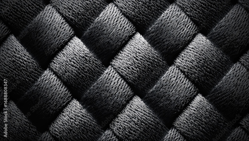 Fototapeta premium Close-up view of a woven fabric pattern