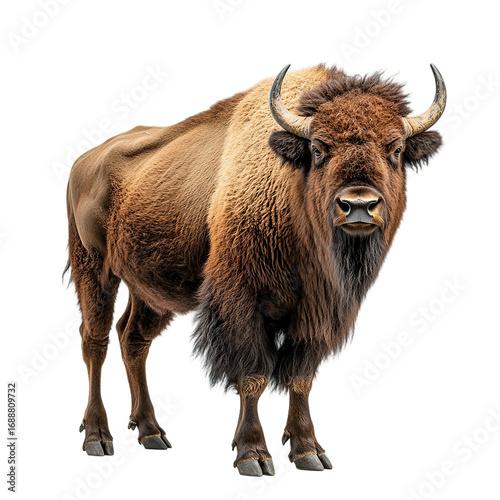 Powerful Bison,  Majestic Wild Animal