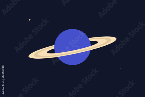 Saturn Planet Illustration