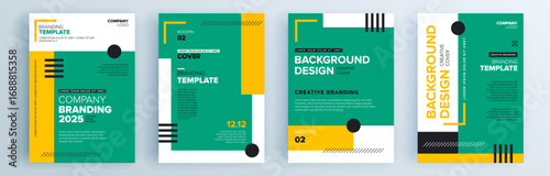 Modern abstract covers set, minimal covers design. Colorful geometric background, vector illustration.