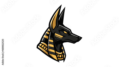 Powerful Anubis Mascot Logo Illustration
