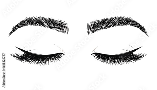 Close-up of closed eyes, stylized