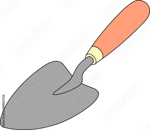 trowel isolated on white
