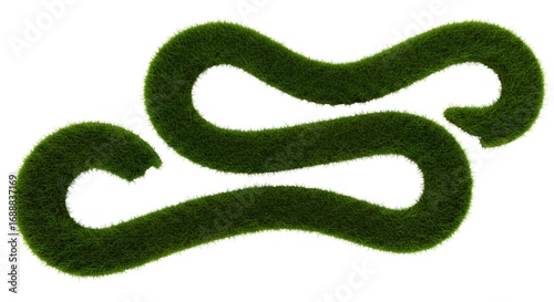 Abstract Grass Pathways: A Natural Design