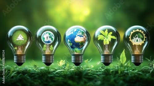 Eco-Friendly Ideas: Light Bulbs with Nature Inside