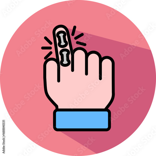 Inflammation lineal color icon
