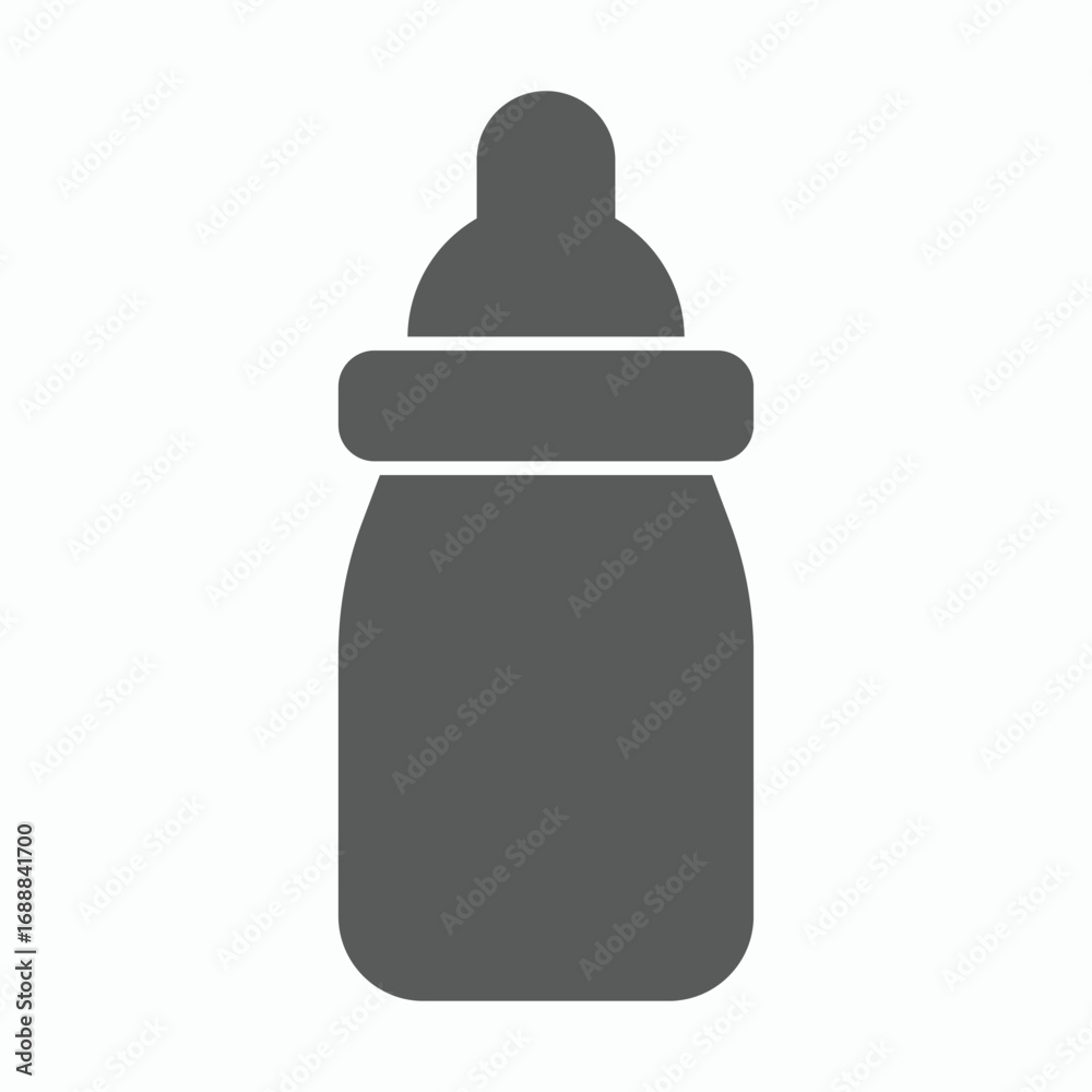 Fototapeta premium milk bottle icon, baby bottle vector