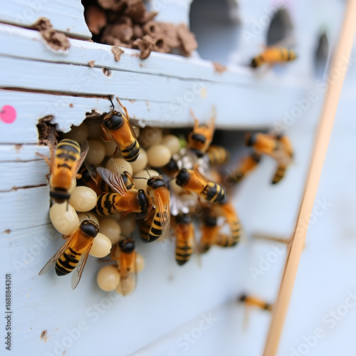 Wasps make a hive for posterity
