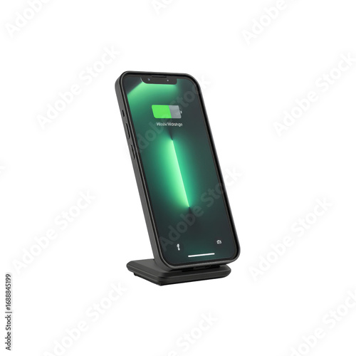 Smartphone Charging on Wireless Charging Stand
