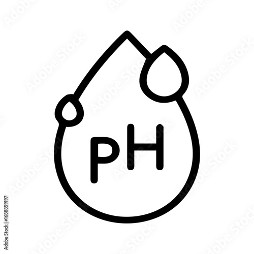 Water pH Level Icon