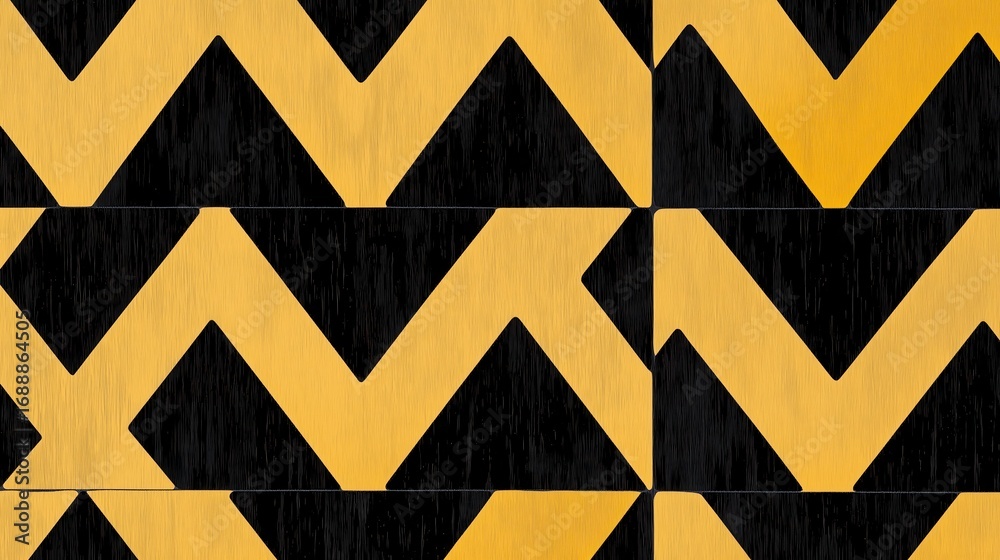 Fototapeta premium Geometric Pattern in Black and Gold