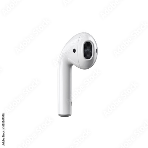 Single Apple AirPod, Wireless Earbud, Close-up Product Shot