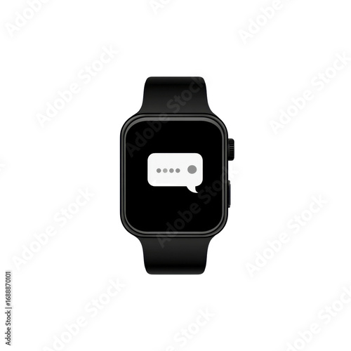Smartwatch Displaying New Message Notification