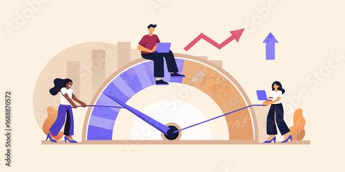 Teamwork and technology drive business growth and performance on a large scale