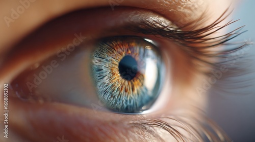 close up of eye