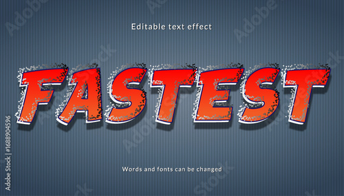Fastest word text effect