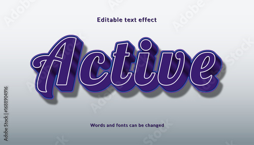Active word text effect