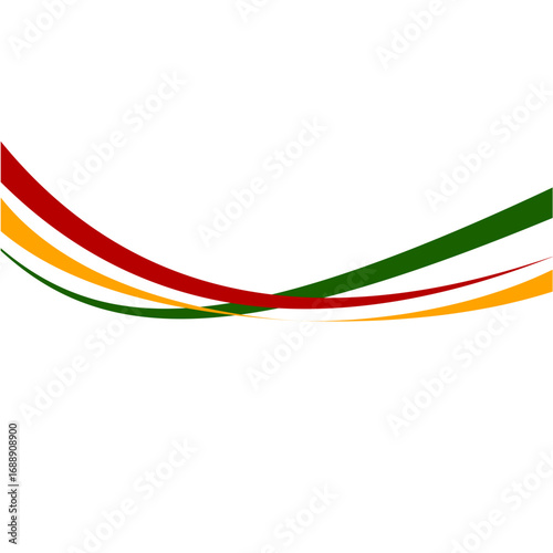 Juneteenth Wave Line Ornament