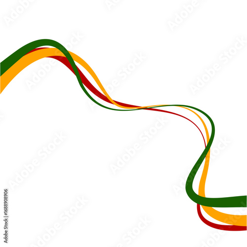 Juneteenth Wave Line Ornament