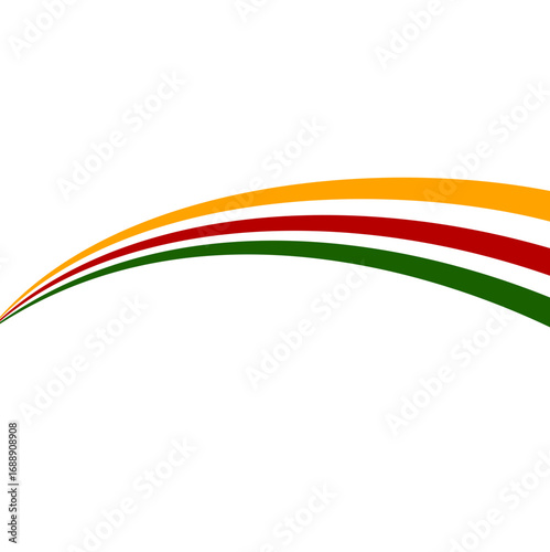 Juneteenth Wave Line Ornament