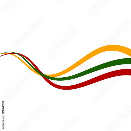 Juneteenth Wave Line Ornament