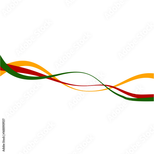 Juneteenth Wave Line Ornament