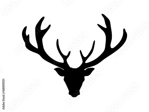 Majestic Deer Head Silhouette