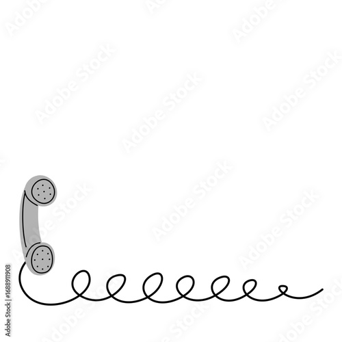 Telephone with cord